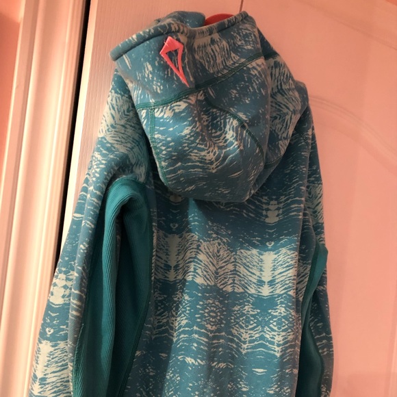 Ivivva by Lululemon Turquoise Scuba Zip Up Hoodie - Picture 8 of 13